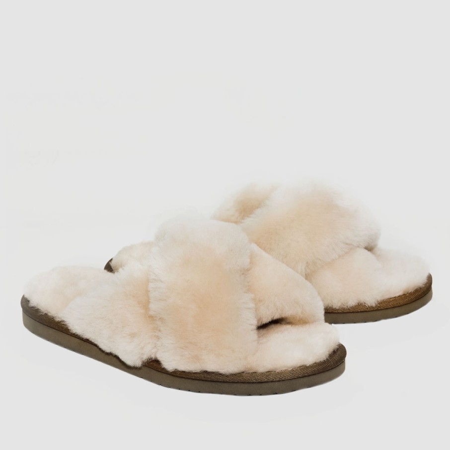 Winter Enrico Versari | Slippers Cross Beige