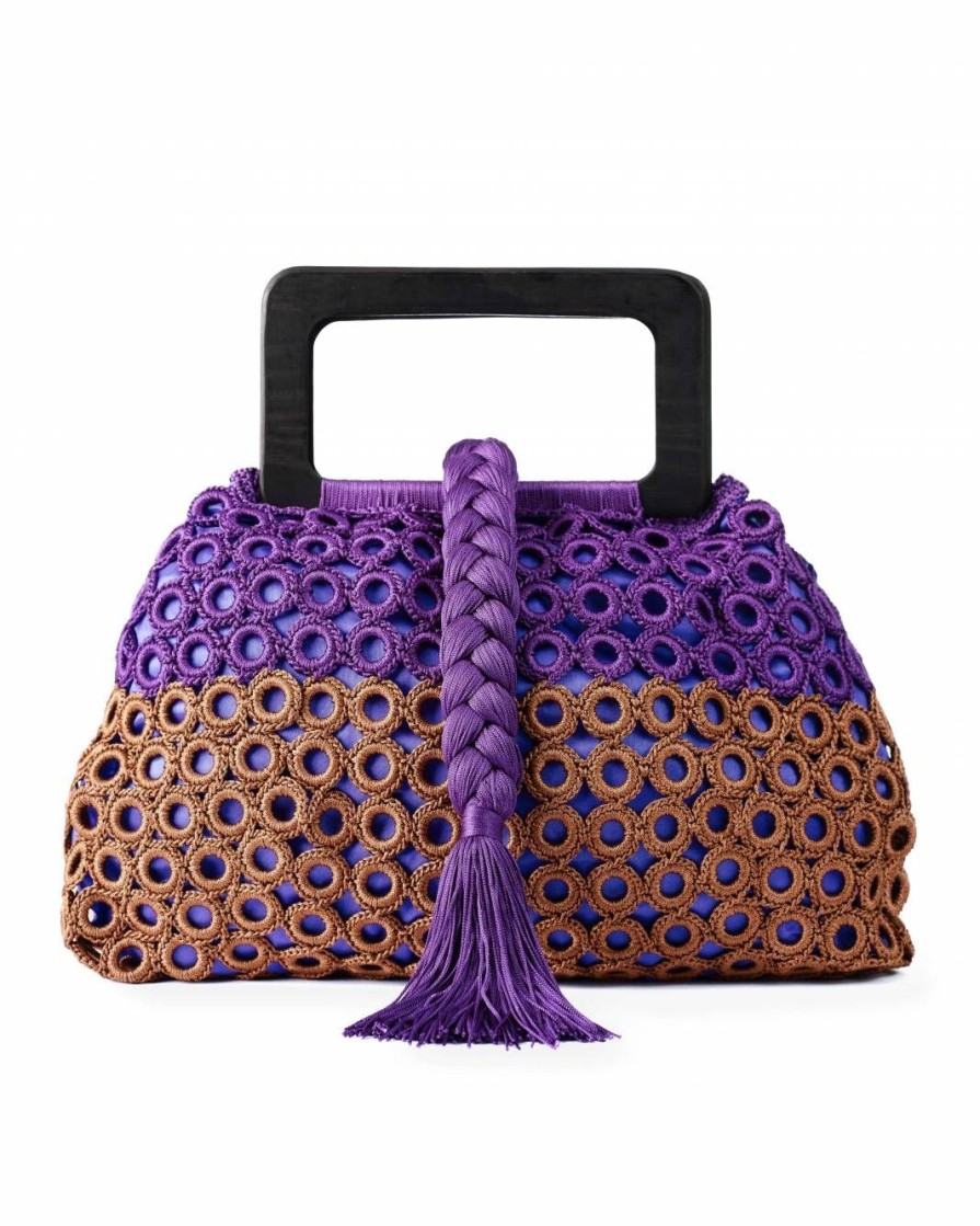 Summer Enrico Versari | Crochet Bc Dark Purple & Brown With Orange