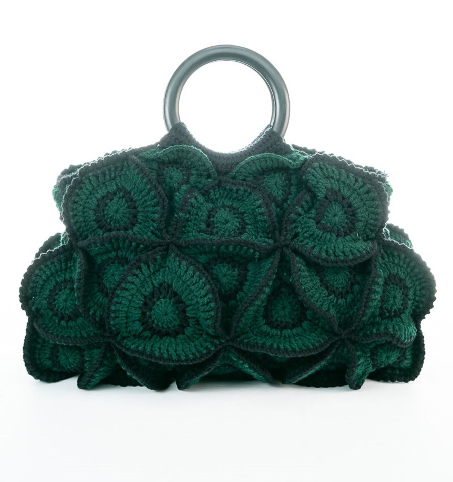 Winter Enrico Versari | Flower Bag Green Bottle-Black