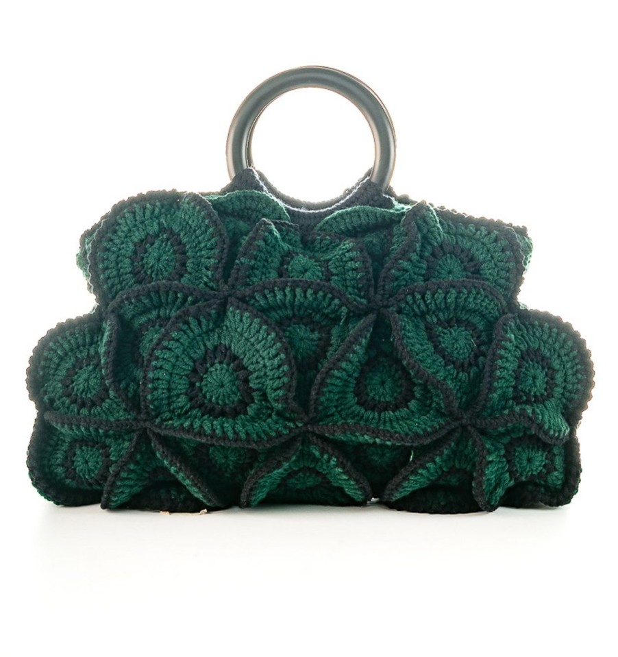 Winter Enrico Versari | Flower Bag Green Bottle-Black