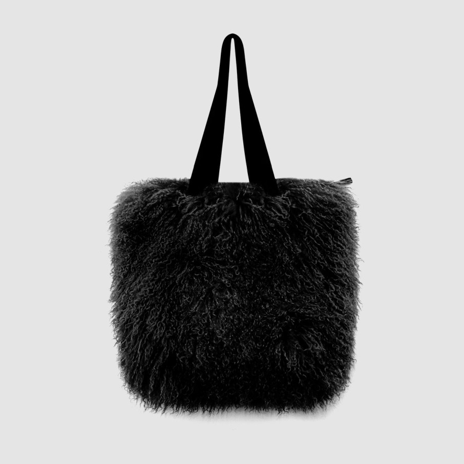 Winter Enrico Versari | Hailey Shopper Tibetan Black