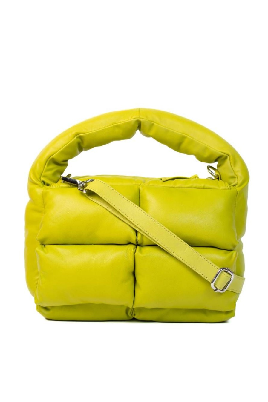 Winter Enrico Versari | Puffer Bag Hobo Lime