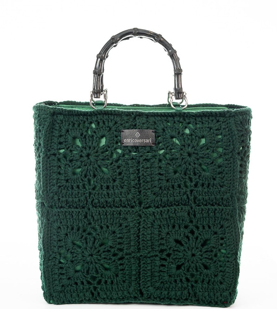 Winter Enrico Versari | Tote Glam Green Bottle