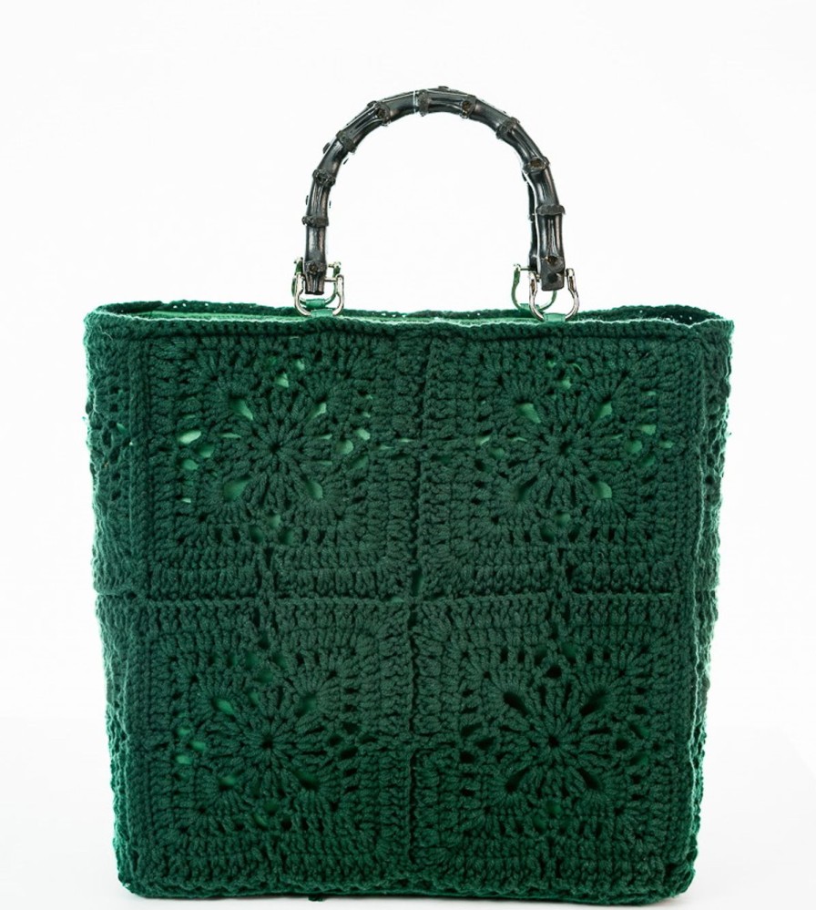 Winter Enrico Versari | Tote Glam Green Bottle