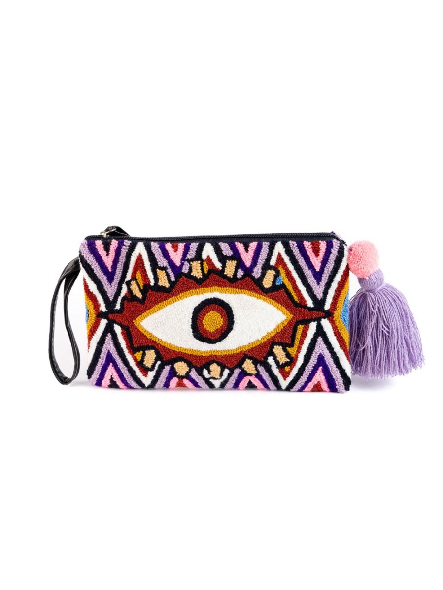 Summer Enrico Versari | Pochet Wayuu Eye And Purple