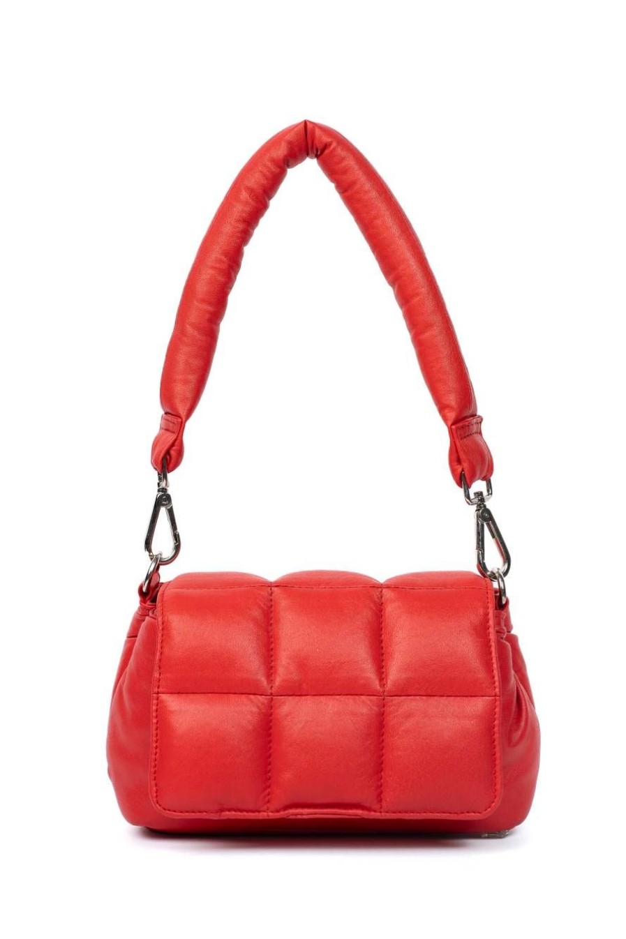 Winter Enrico Versari | Puffer Bag Hand Rose Red