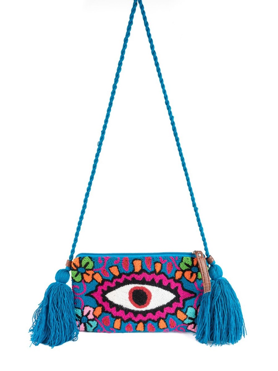 Summer Enrico Versari | Pochet Wayuu Eye And Light Blue