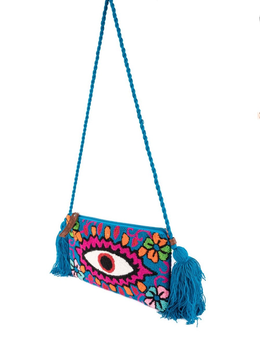 Summer Enrico Versari | Pochet Wayuu Eye And Light Blue