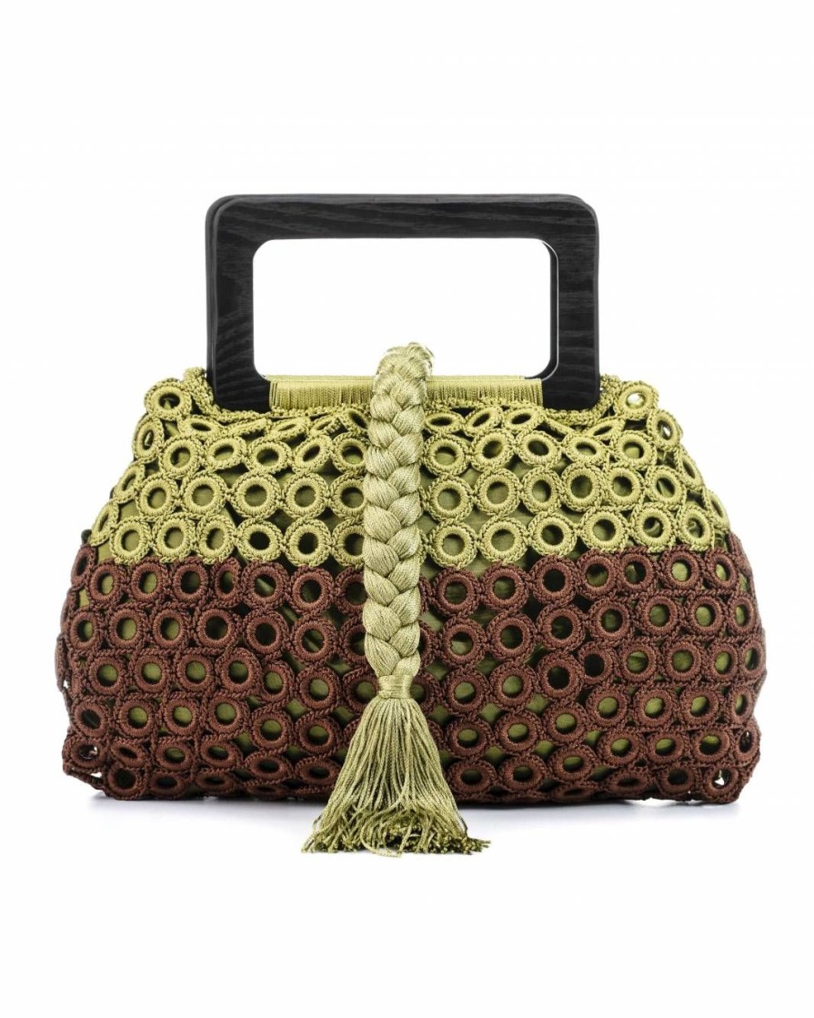 Summer Enrico Versari | Crochet Bc Light Green & Brown With Orange