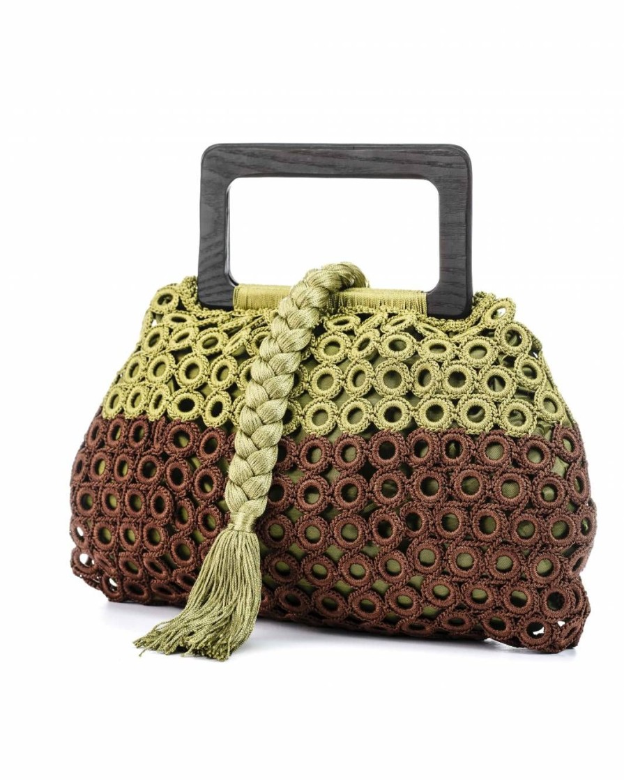 Summer Enrico Versari | Crochet Bc Light Green & Brown With Orange