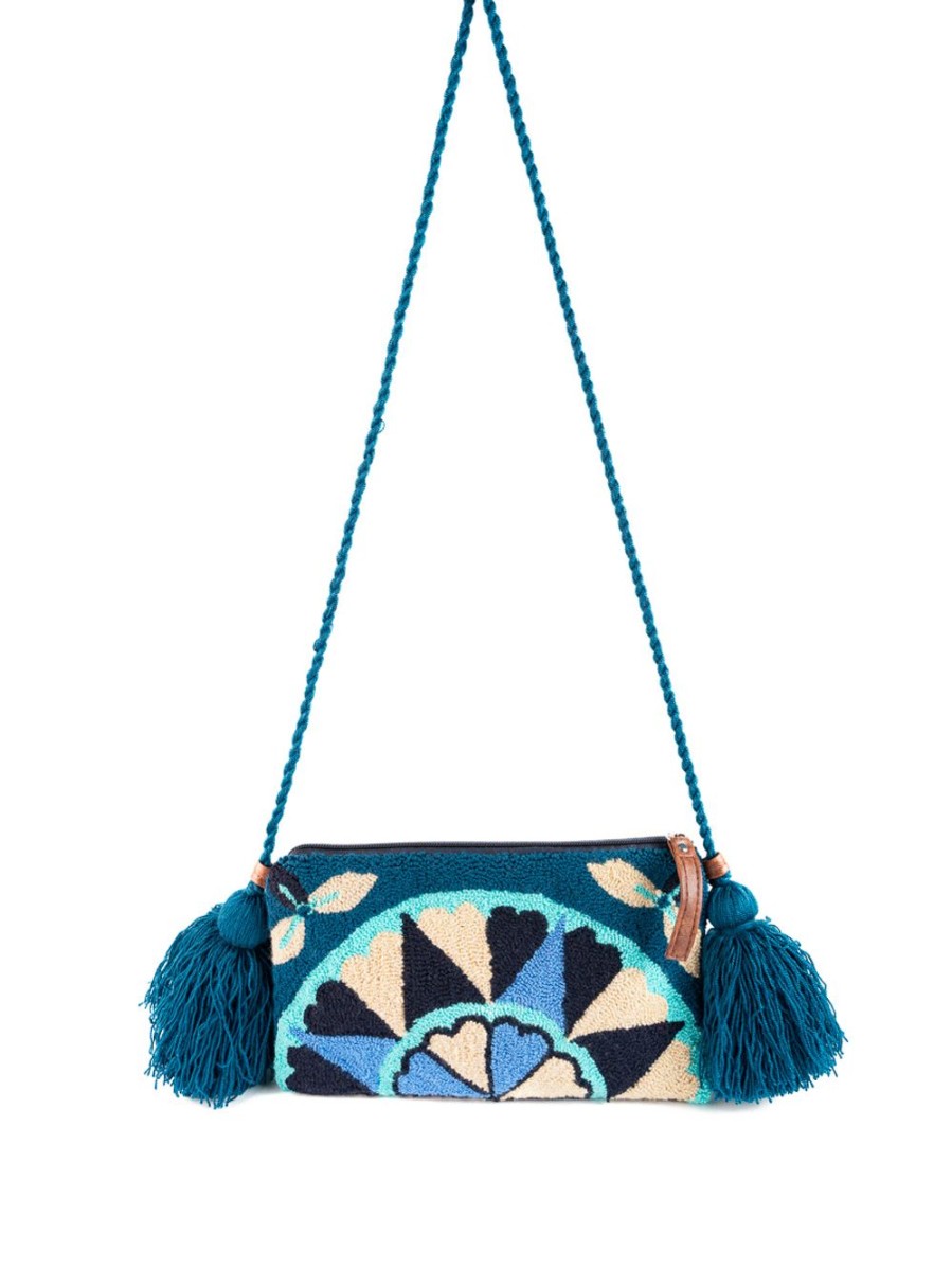 Summer Enrico Versari | Pochet Wayuu Blue And Beige