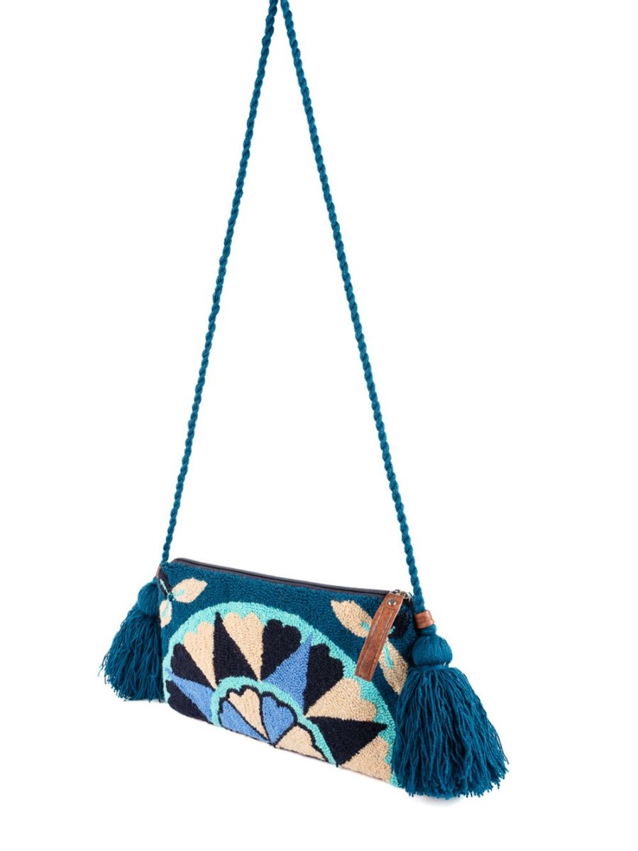 Summer Enrico Versari | Pochet Wayuu Blue And Beige