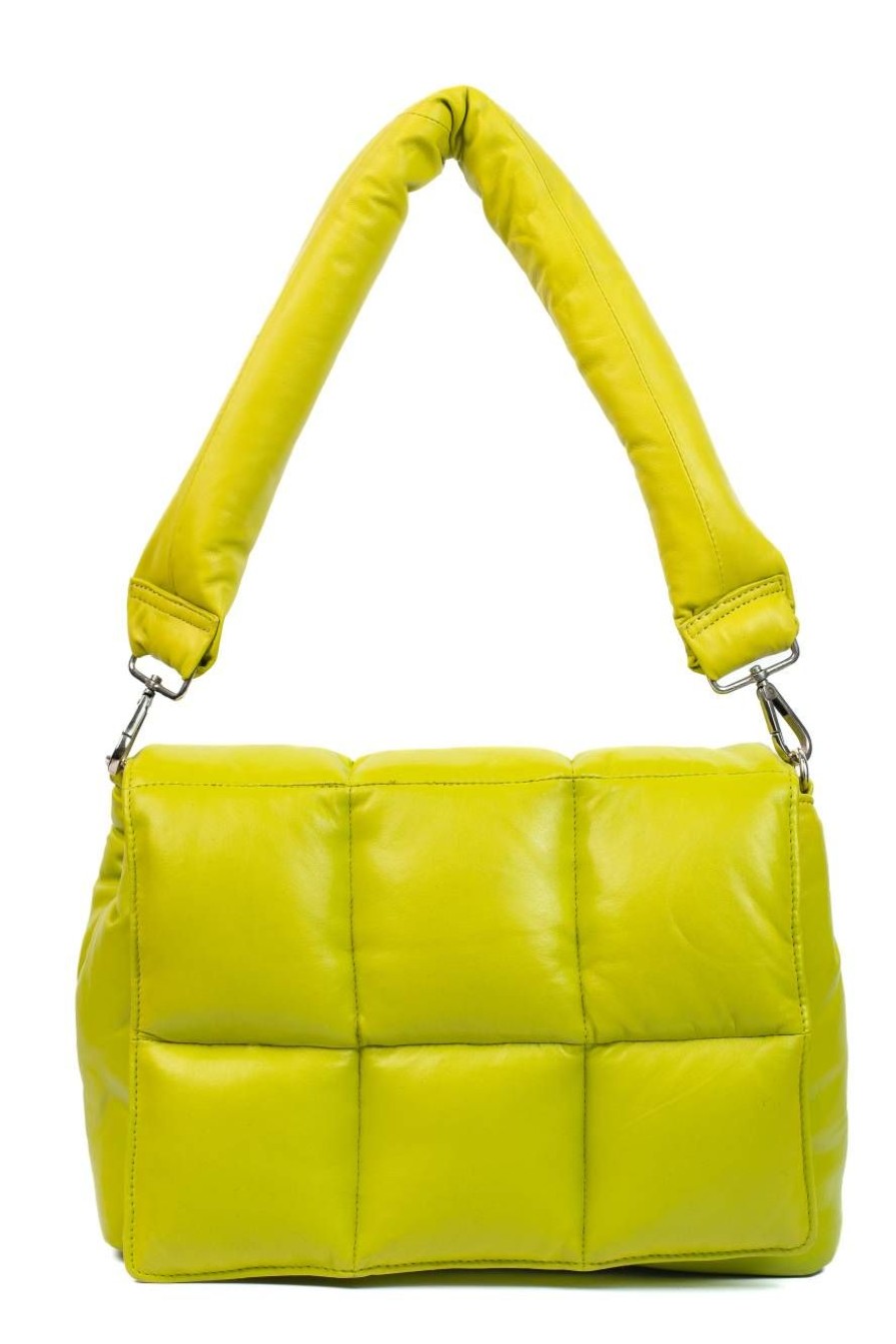 Winter Enrico Versari | Puffer Bag Tote Lime